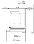 Falmec Move, Flachschirmhaube, schwarz, 80 cm, mit 5 Jahren Garantie