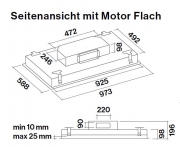 Falmec Sirio, Deckenhaube, 90 cm, Glas wei, mit 5 Jahren Garantie