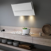 Falmec Verso, Wandhaube, Glas weis, 55 cm, mit 5 Jahren Garantie