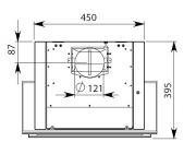 Falmec Verso, Wandhaube, Glas weis, 55 cm, mit 5 Jahren Garantie