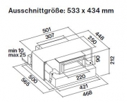 Falmec Umluftbox E.ion System fr Deckenlfter, 101680
