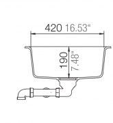 Schock Formhaus D-100 A Einbau/Auflage, Onyx