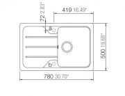 Schock Formhaus D-100 S U Unterbau, Onyx