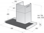 Gorenje WHT 953 S1XBG, Kaminhaube, Glas schwarz, 90 cm, EEK: A, mit 5 Jahren Garantie!