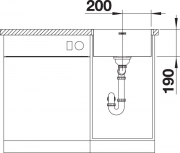 Blanco A-Style 400-IF/A Edelstahl Brstfinish, 523009