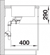 Blanco A-Style 340/180-IF Edelstahl Brstfinish, 523014