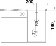 Blanco A-Style 400-U Edelstahl Brstfinish, 523007