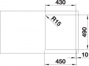 Blanco S-Style 400-IF/A Edelstahl Brstfinish, 523360