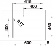 Blanco S-Style 340/180-IF Edelstahl Brstfinish, 523369