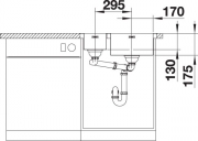 Blanco S-Style 340/180-IF Edelstahl Brstfinish, 523369