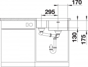 Blanco S-Style 340/180-U Edelstahl Brstfinish, 524275