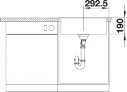 Blanco Legra 6 Silgranit PuraDur 2, Farbe cafe, 523337