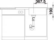 Blanco Legra XL 6 S Silgranit PuraDur 2, Farbe jasmin, 523329
