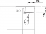 Blanco Zia 40 S Silgranit PuraDur 2, Farbe jasmin, 516923