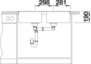Blanco Zia 9 Silgranit PuraDur 2, Farbe alumetallic, 516677