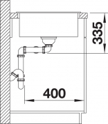 Blanco Zia 9 Silgranit PuraDur 2, Farbe jasmin, 516679