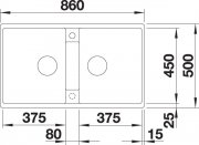 Blanco Zia 9 Silgranit PuraDur 2, Farbe cafe, 516683