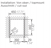 Schock Greenwich N-100 S A Einbau/Auflage, Cristadur, Farbe Millennial Cliff