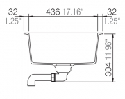 Schock Manhattan D-100 A Einbau/Auflage, Alpaca