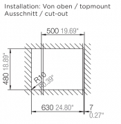 Schock Manhattan D-100 A Einbau/Auflage, Inca