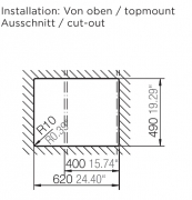 Schock Manhattan D-100 XSA Einbau/Auflage, Volcan