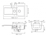 Schock Manhattan D-150 L A Einbau/Auflage, Alpaca