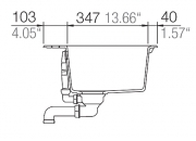 Schock Manhattan R-100 A Einbau/Auflage, Alpaca