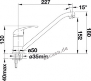Blanco Daras-F Hochdruck Chrom, 521751
