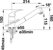 Blanco Daras-S Silgranit-Look, Farbe champagner, 517737
