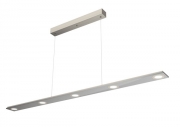 LUMICA Cavo lang LED, Pendelleuchte, Edelstahl, Acrylglas weiss, 120 cm, 7065015
