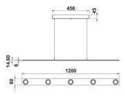 LUMICA Cavo lang LED, Pendelleuchte, Edelstahl, Acrylglas weiss, 120 cm, 7065015