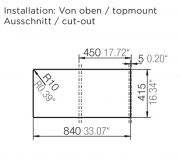 Schock Typos D-100 S A Einbau/Auflage, Volcan