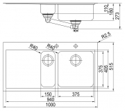 Naber Speedline 150, Becken rechts, 1012132