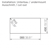 Schock Typos D-100 L U Unterbau, Roca