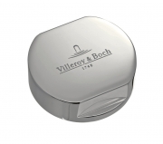 Villeroy & Boch Abdeckkappe rund fr Einzeldrehgriff, Edelstahl, 940526L7