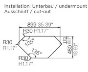 Schock Primus C-150 U Unterbau, INKL. RESTESCHALE, Croma