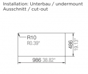 Schock Primus D-150 U Unterbau, INKL. RESTESCHALE, Roca