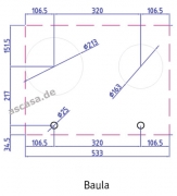 PITT by Reginox Baula Professional Gas-Modul fr Flaschengasbetrieb, 2 Messing-Brenner