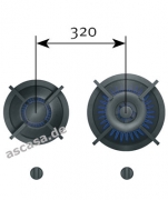 PITT by Reginox Bely Professional Gas-Modul fr Flaschengasbetrieb, 2 Messing-Brenner
