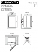 Dunavox DAB-42.117DSS, Einbau-Weinkhlschrank. Mit 5 Jahren Garantie!