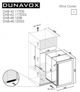 Dunavox DAB-48.125SS, Einbau-Weinkhlschrank. Mit 5 Jahren Garantie!