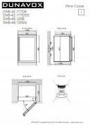 Dunavox DAB-48.125SS, Einbau-Weinkhlschrank. Mit 5 Jahren Garantie!