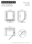Dunavox Dunavox DX-53.130DBK/DP, Stand-Weinkhlschrank (Einbaufhig). Mit 5 Jahren Garantie!