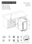 Dunavox DAU-32.78DSS, Stand-Weinkhlschrank (Einbaufhig). Mit 5 Jahren Garantie!