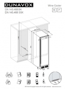 Dunavox DX-143.468B, Stand-Weinkhlschrank. Mit 5 Jahren Garantie!