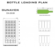 Dunavox DX-28.88KF, Stand-Weinkhlschrank. Mit 5 Jahren Garantie!