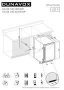 Dunavox Dunavox DX-53.130DWKK/DP, Stand-Weinkhlschrank (Einbaufhig). Mit 5 Jahren Garantie!