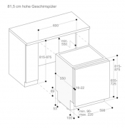 Gaggenau DF 480 162, Geschirrspler, Serie 400, voll integrierbar. Mit 5 Jahren Garantie!