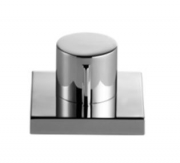 Dornbracht Exzenterbettigung mit Drehknopf, (eckige Rosette) Dark Platinum matt