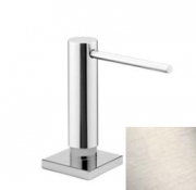 Dornbracht Einbau-Splmittelspender, mit eckiger Rosette, platin matt, 82439970-06